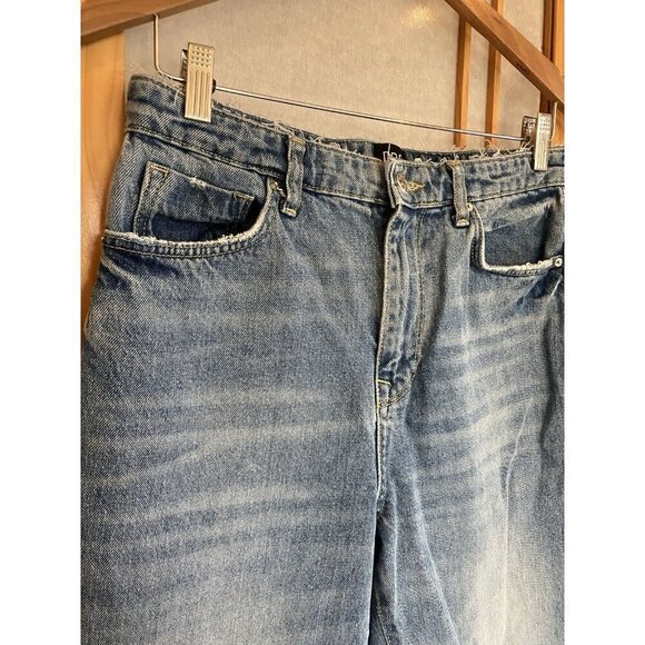 BDG Blue Denim Jeans Womens 28 Drawstring Straight Pants Urban Outfitters - Picture 3 of 7
